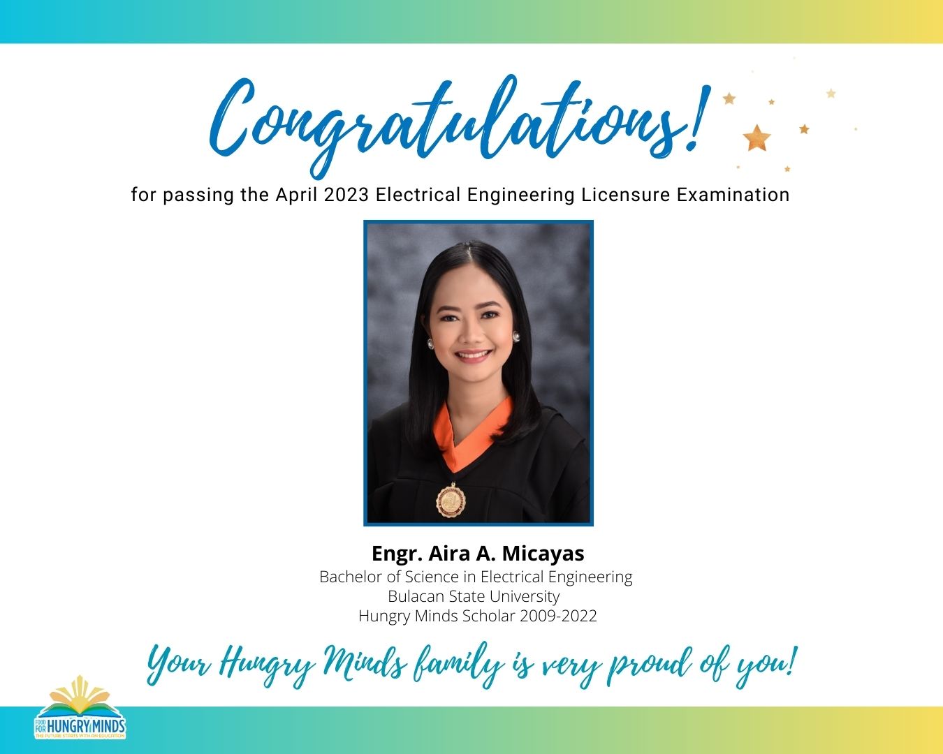 Congratulations, Aira!