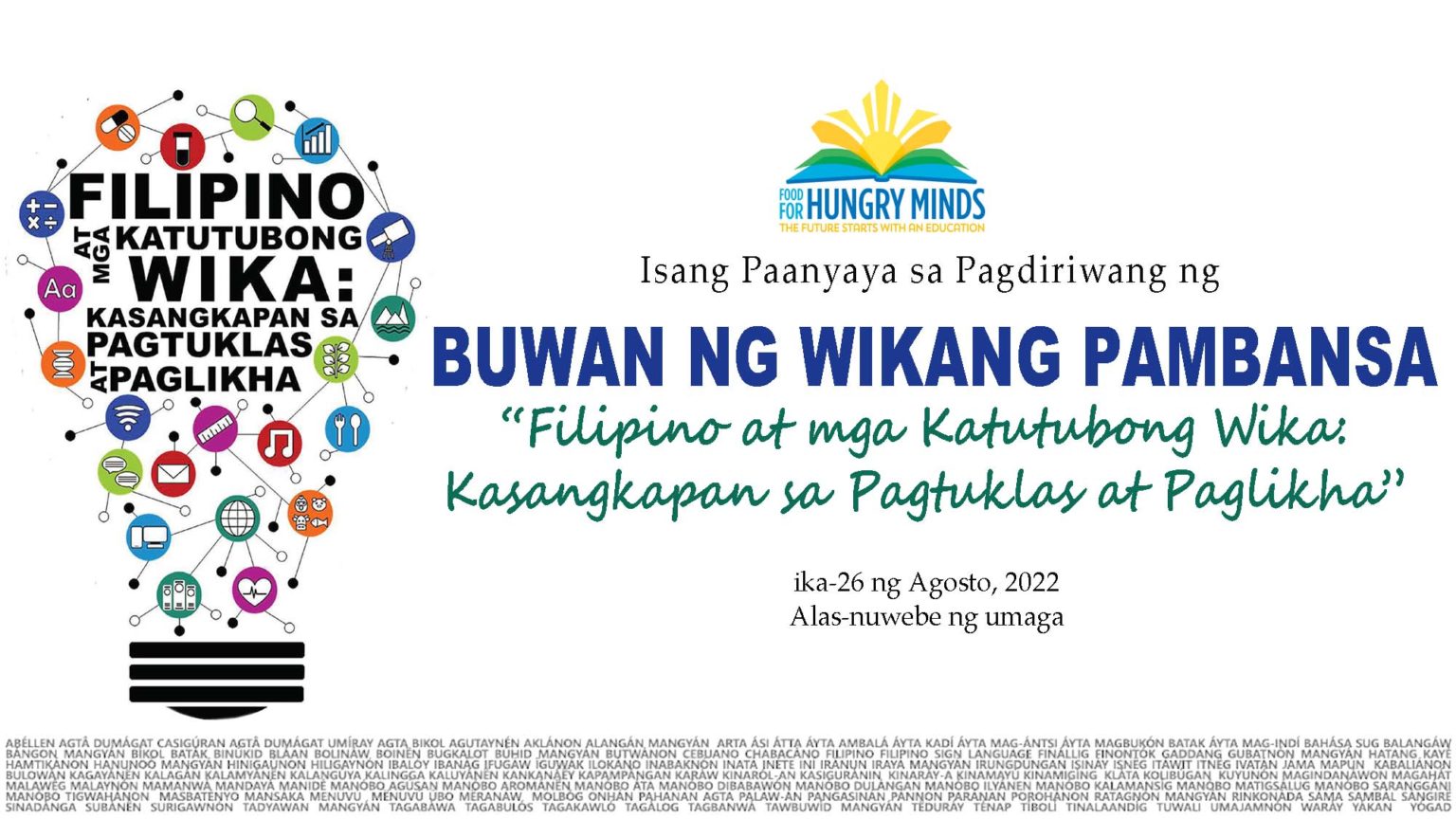 Selebrasyon Ng Buwan Ng Wika 2022 Food For Hungry Minds 6683